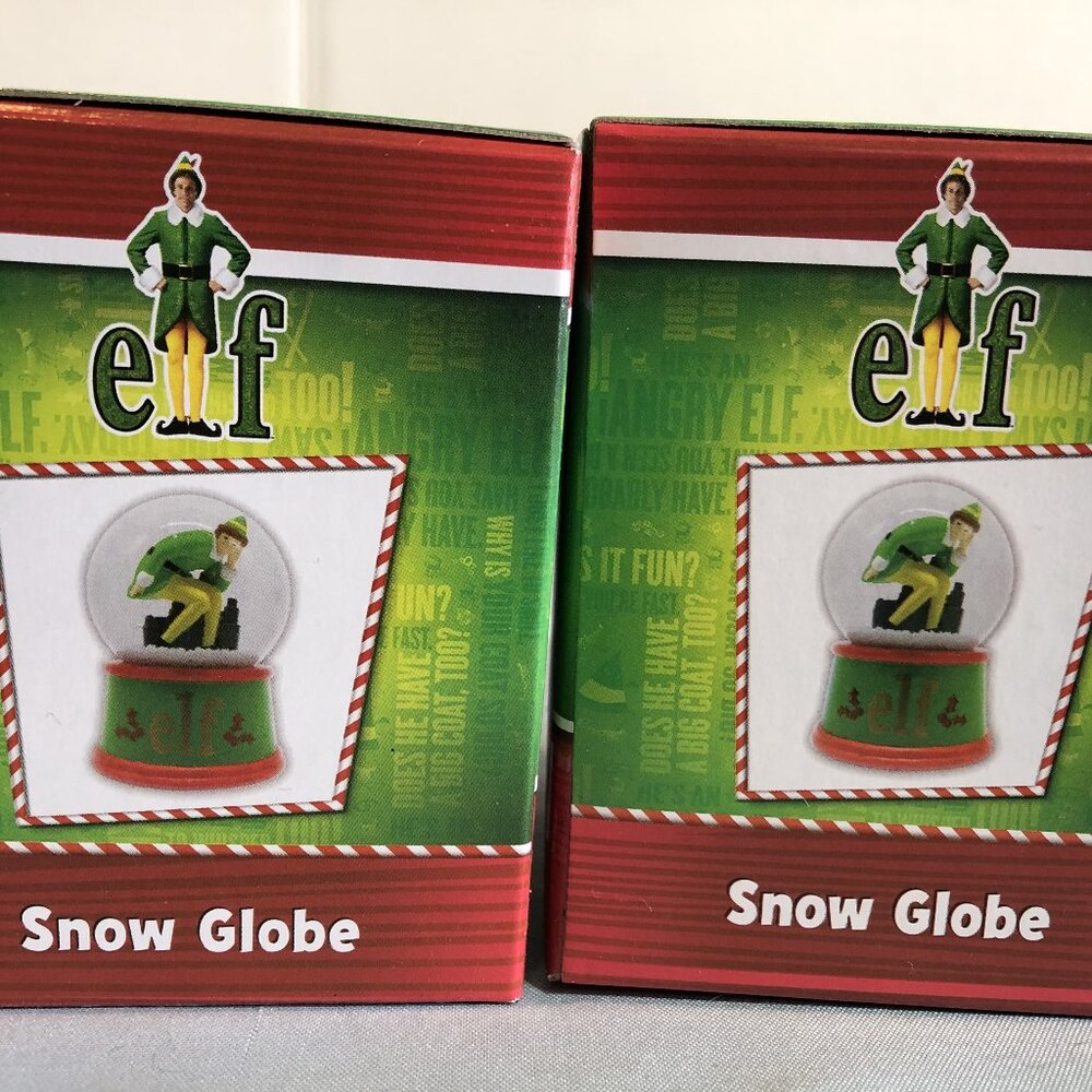 LOT of 2 ELF Snow Globes JcPenney Black Friday Special